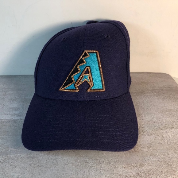 VINTAGE 90’s ARIZONA DIAMONDBACK MLB FITTED BASEBALL CAP 39 Fifty S/M flex fit - Picture 1 of 10